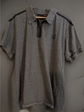 Nasty Pig Charcoal Grey Short-Sleeve Zip Core Polo Shirt. Size XXL